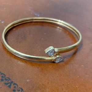 14K women’s golf and silver heart  bracelet